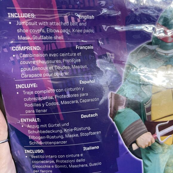 Teenage Mutant Ninja Turtles Raphael Child Halloween Costume Medium 8-10 5-7 Y - Picture 3 of 6